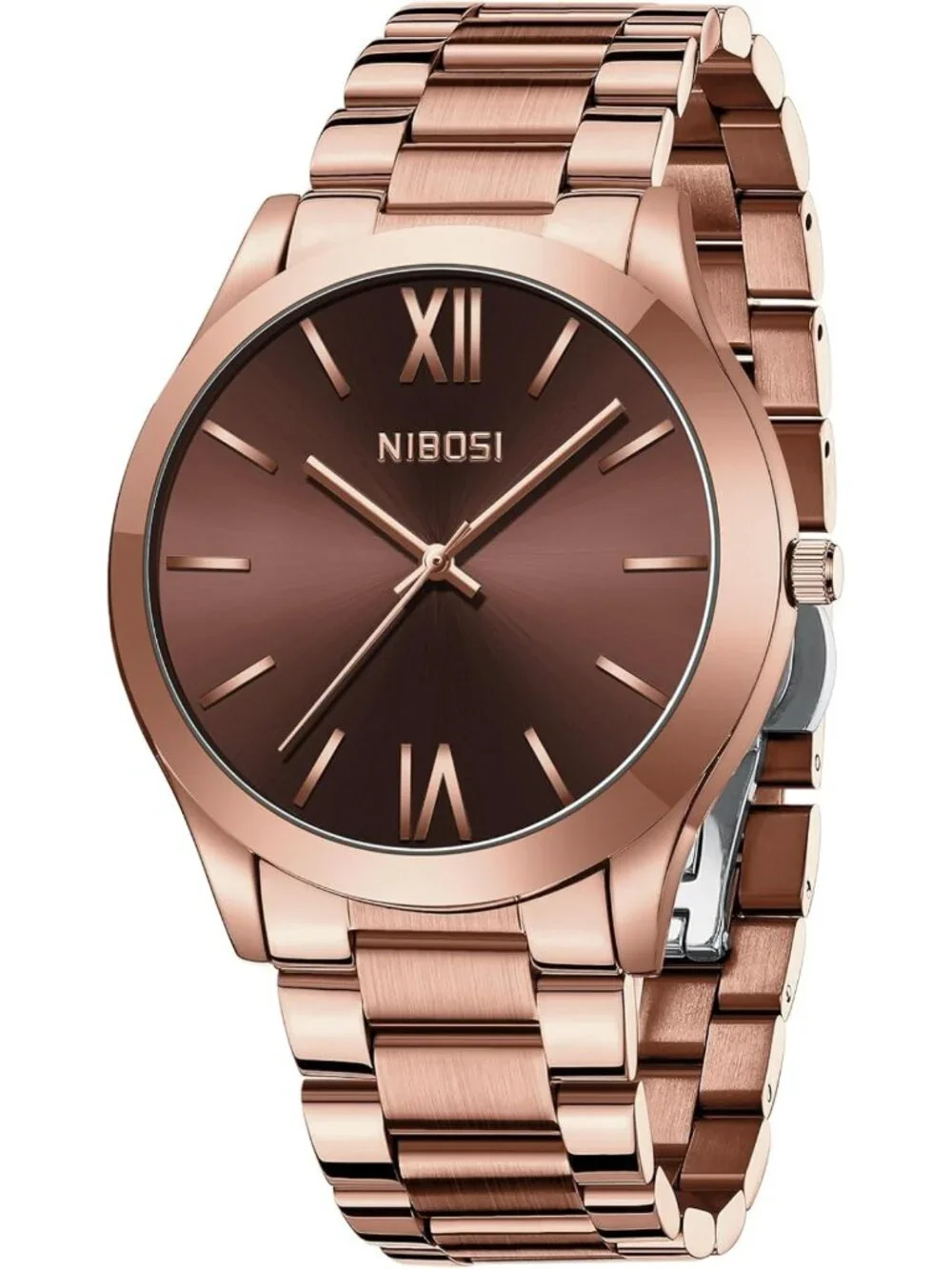 Stylish Men's Analog Quartz Watch - Waterproof Stainless Steel, Minimalist